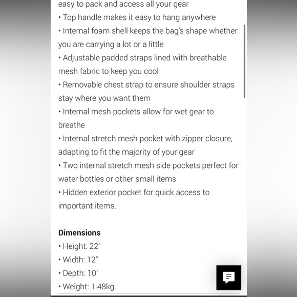 RYU 24L backpack like new - Picture 7 of 7